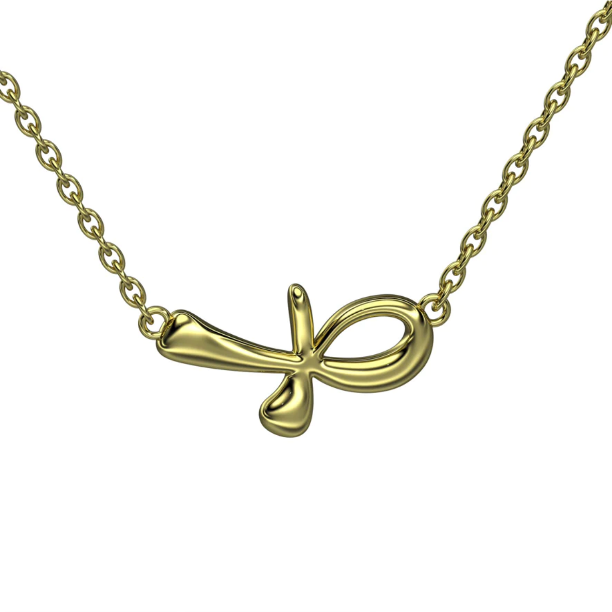 Mariposa Happy Ankh 18K RG Pendant