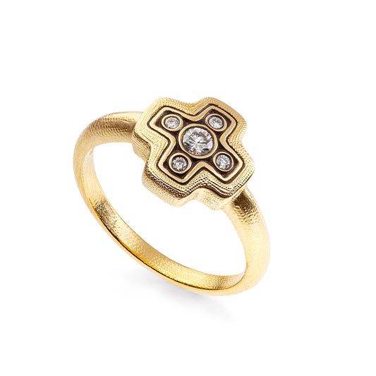 Alex Sepkus Little Cross Dome Ring