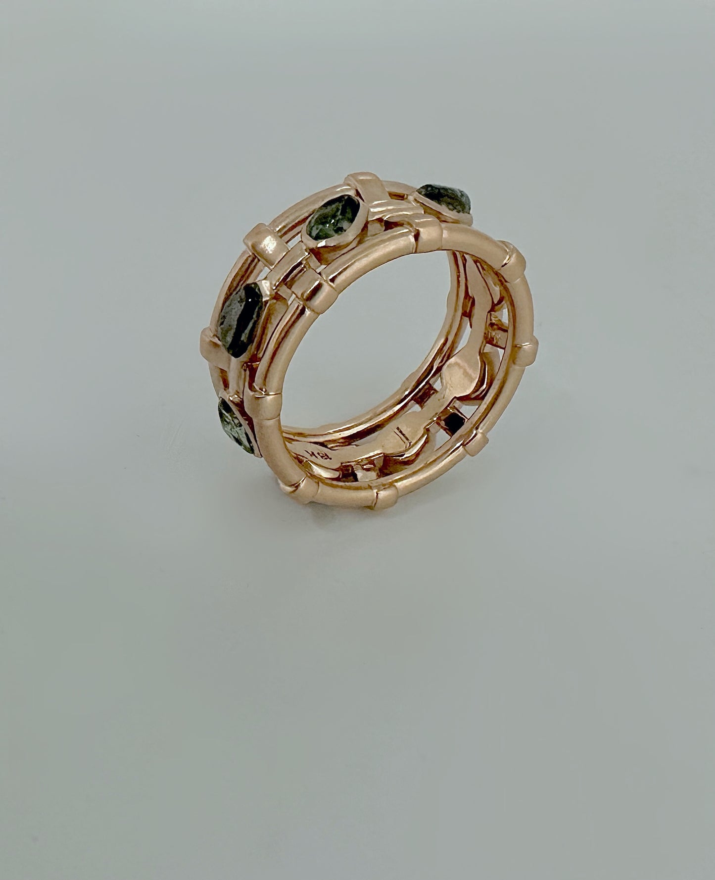 "Harmony" Montana 7.88 Sapphire Ring in 18k Rose Gold