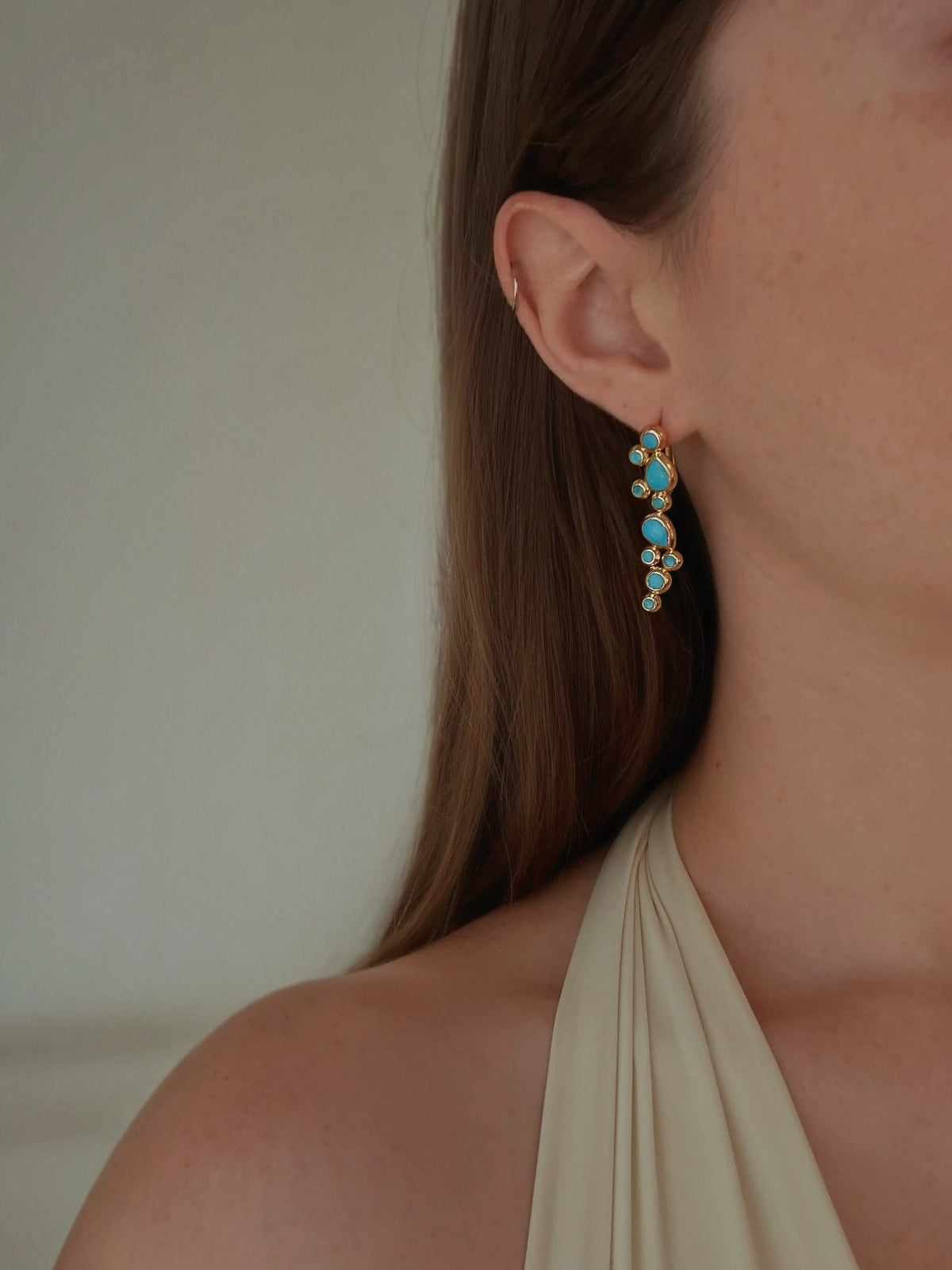 H2O Collection Aegean Tide Turquoise Drop Earrings