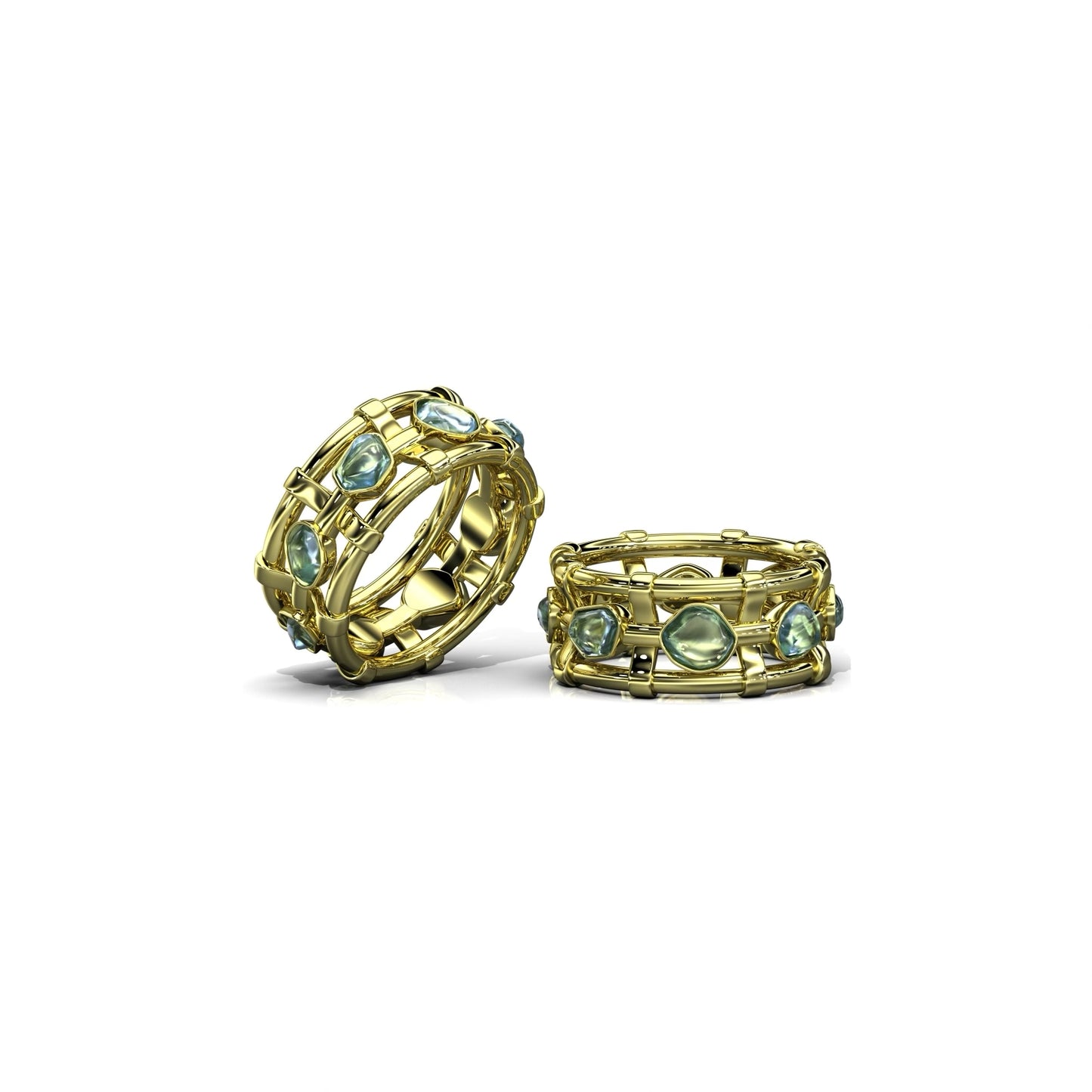 "Harmony" Montana 7.88 Sapphire Ring in 18k Rose Gold