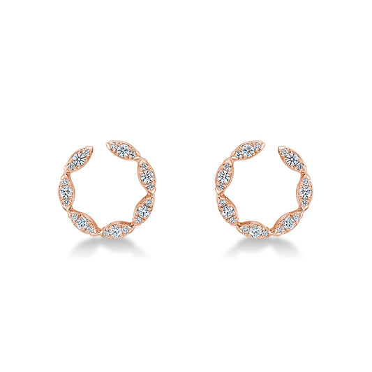 Aerial Marquise Wrap Earrings Small