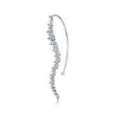 Aerial Twisted Dewdrop Ear Cuff Left