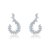 Aerial Twisted Sunburst Earrings