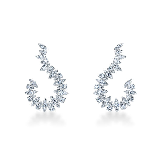 Aerial Twisted Sunburst Earrings
