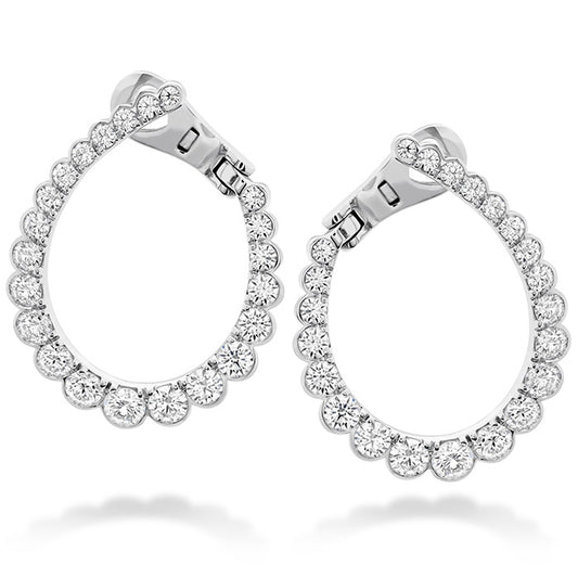 Aerial Regal Diamond Hoop Large