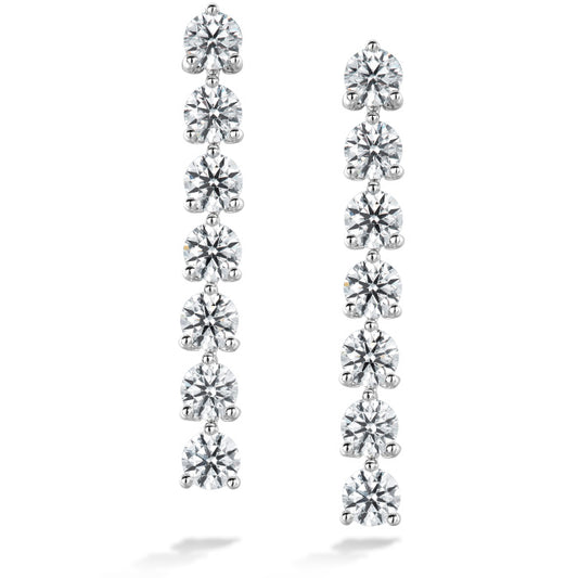 Cascade Stiletto Earring 7 Stone