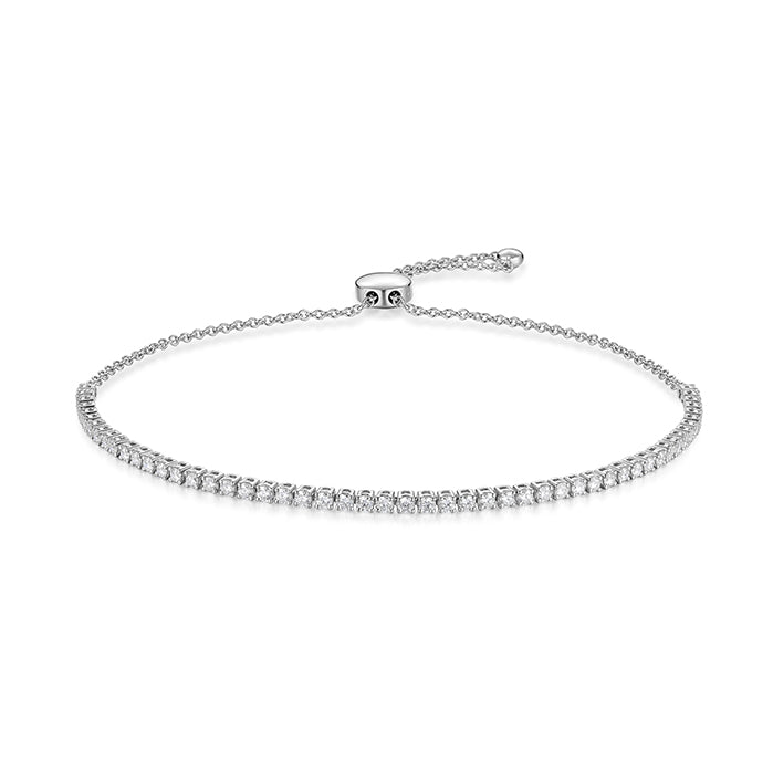 Essentials Half Line Bolo Bracelet 0.75-0.85ctw approx.
