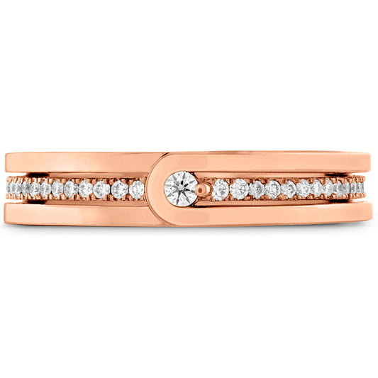Coupled Encompass Diamond Line Band 4mm