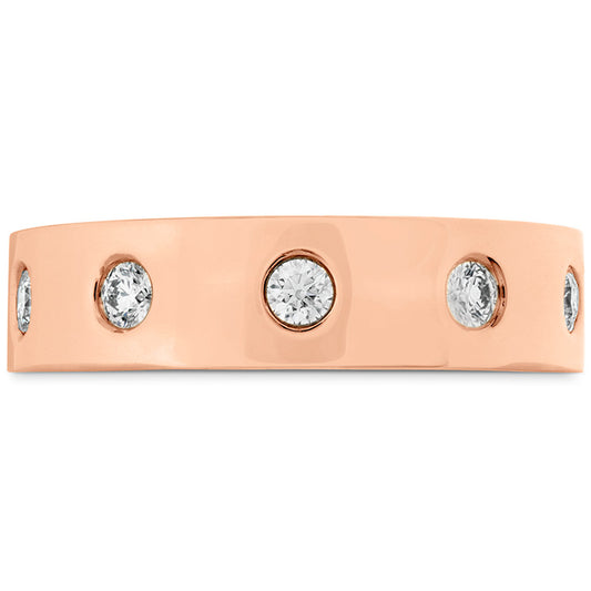 Coupled Multi Diamond Flat Burnish Band 6mm