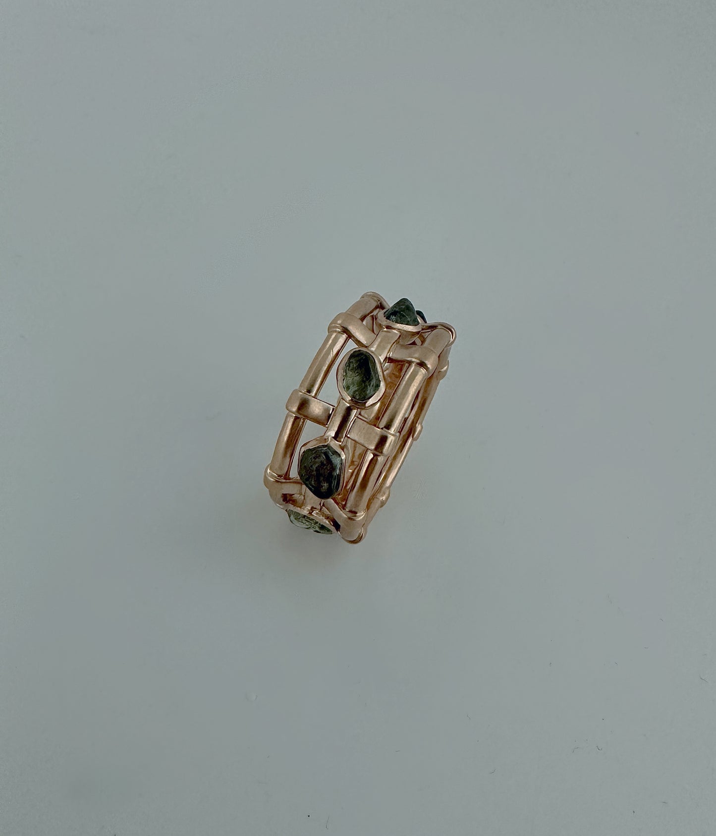 "Harmony" Montana 7.88 Sapphire Ring in 18k Rose Gold