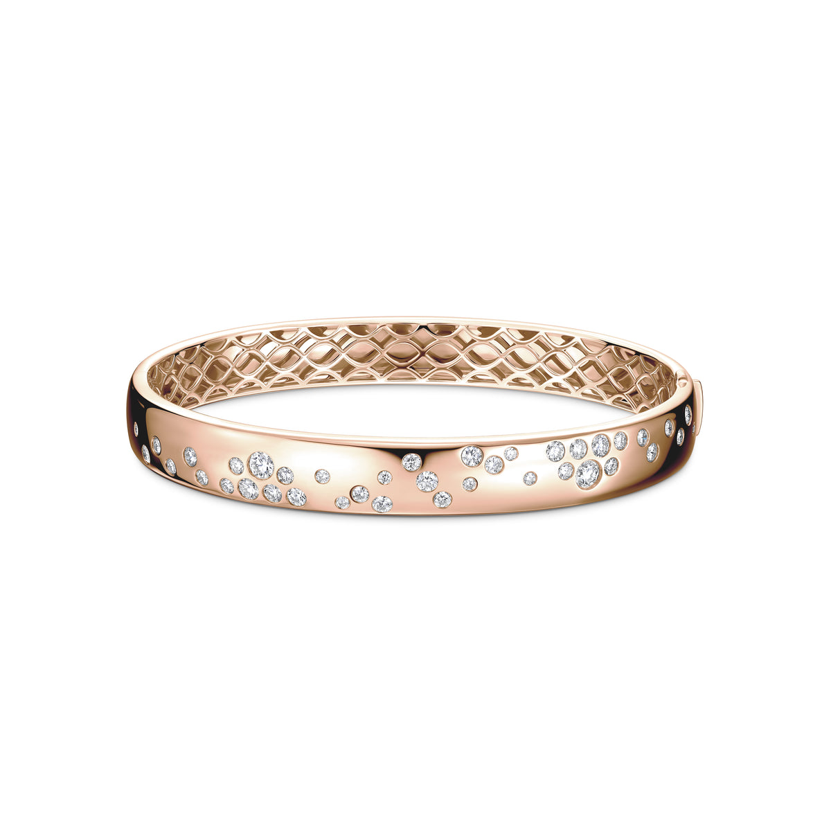 Luna Scattered Gypsy Diamond Bangle 0.75-0.84ctw approx. (6mm)