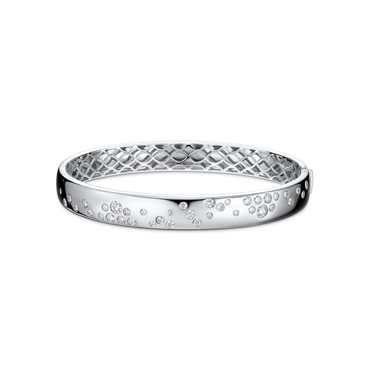 Luna Scattered Gypsy Diamond Bangle 0.75-0.84ctw approx. (6mm)