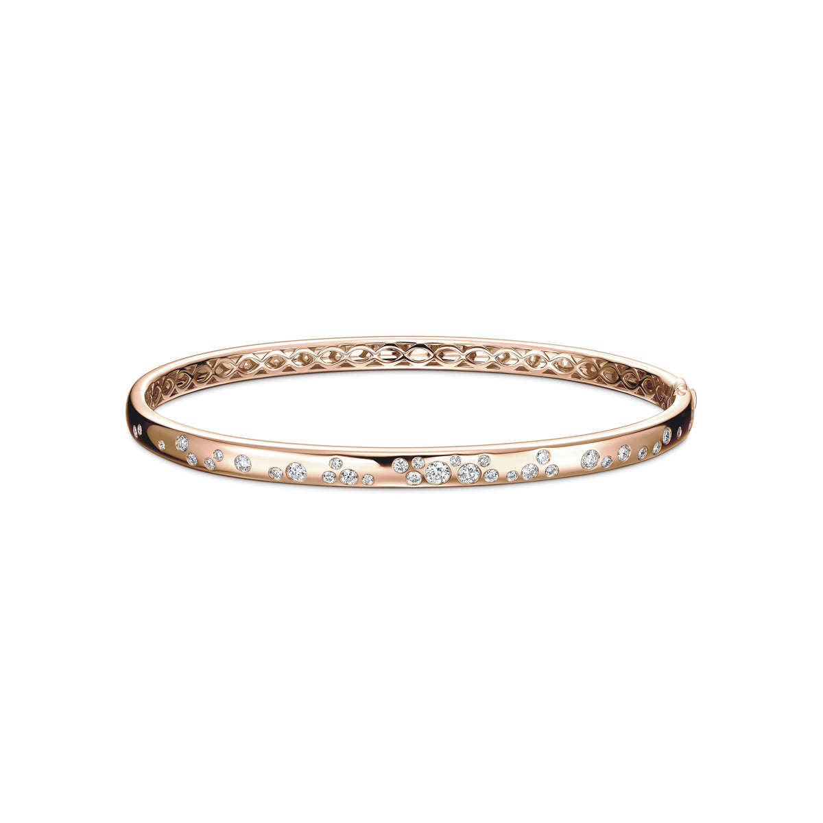 Luna Scattered Gypsy Diamond Bangle 0.75-0.84ctw approx. (6mm)