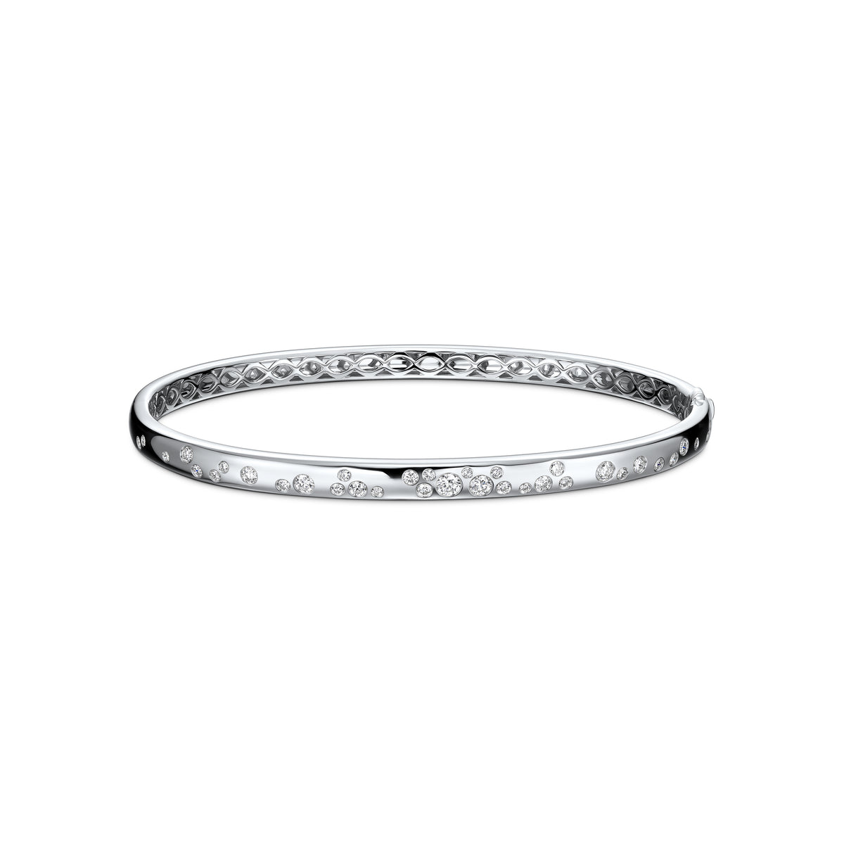 Luna Scattered Gypsy Diamond Bangle 0.75-0.84ctw approx. (6mm)