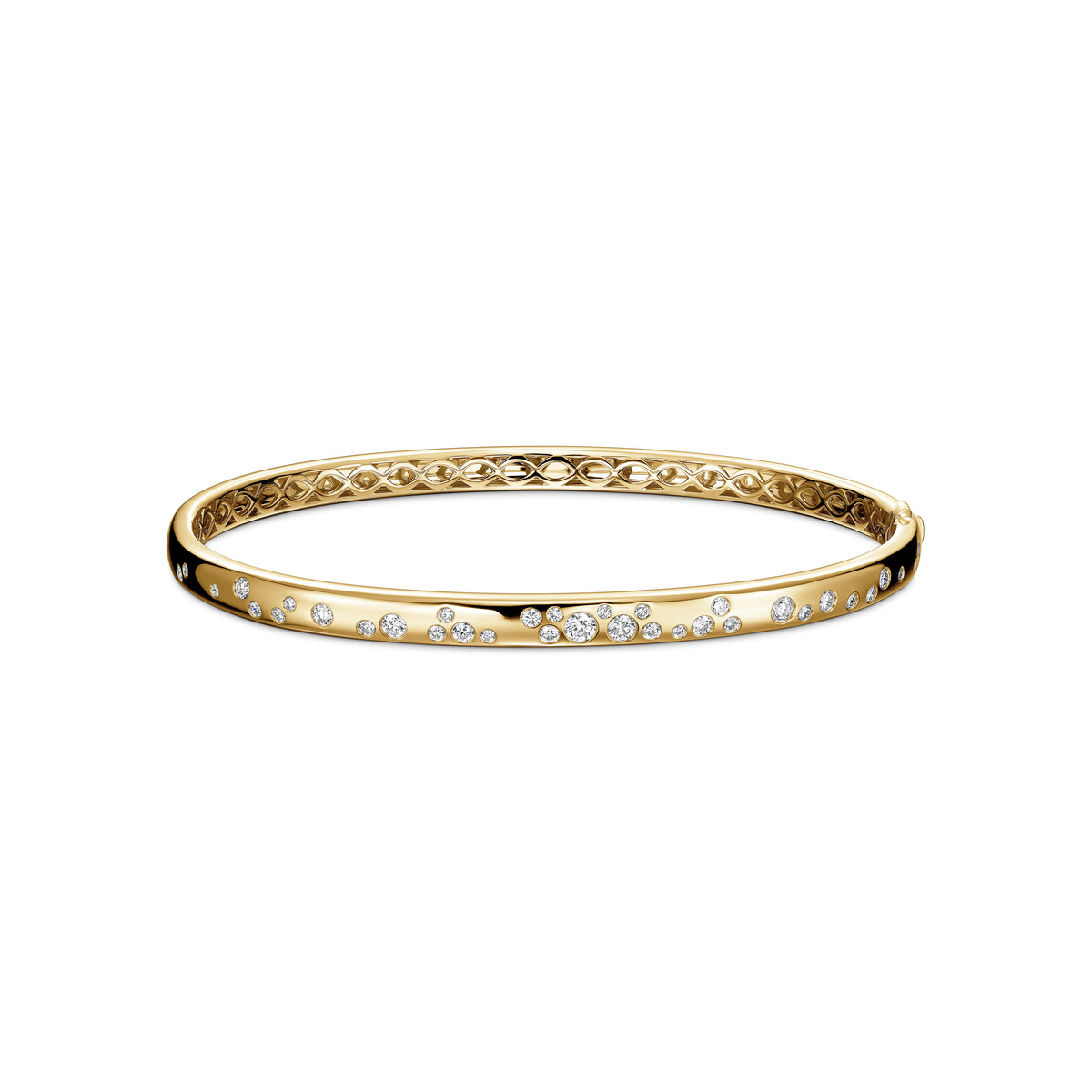 Luna Scattered Gypsy Diamond Bangle 0.75-0.84ctw approx. (6mm)