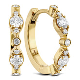 HOF Bezel Regal Huggies 0.33-0.38ctw approx.