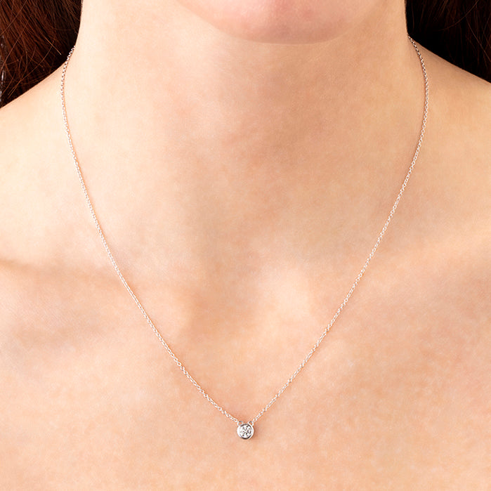 HOF Classic Bezel Solitaire Pendant