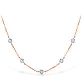 HOF Signature Off-Set Five Bezel Necklace