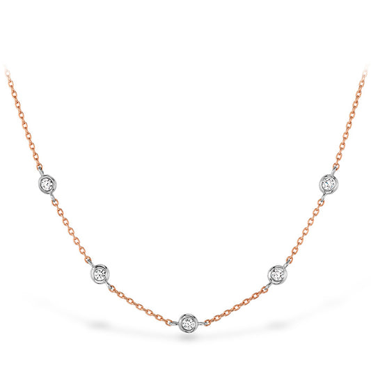 HOF Signature Off-Set Five Bezel Necklace