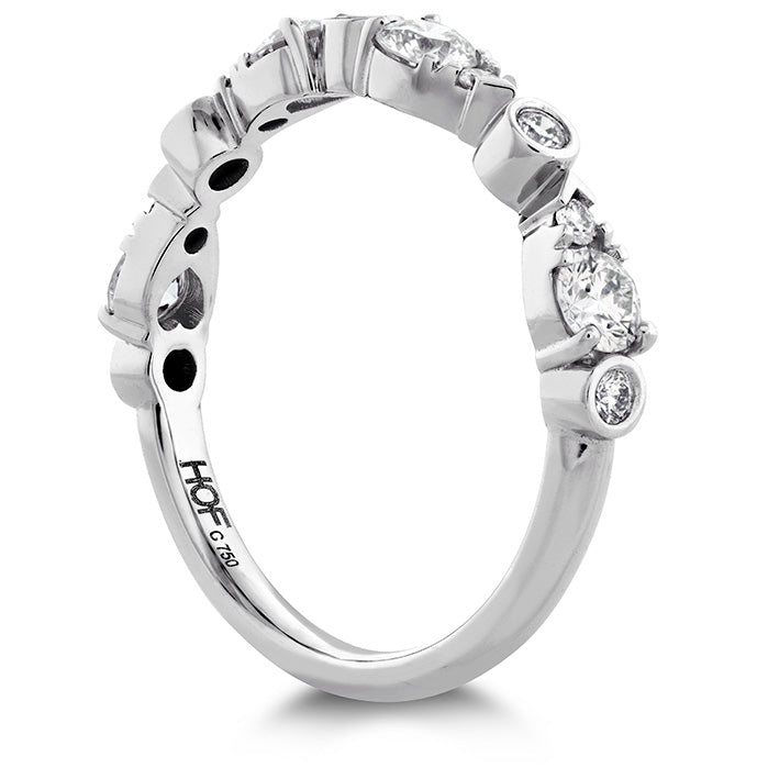 HOF Teardrop Bezel Diamond Band