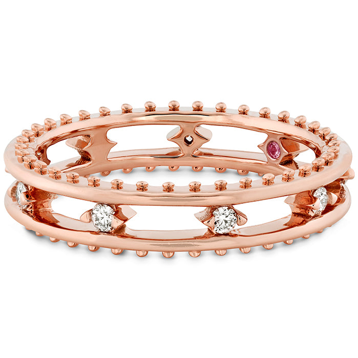 Sloane Picot Floating Diamond Band