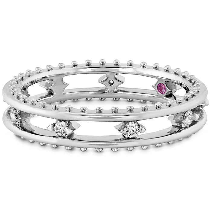 Sloane Picot Floating Diamond Band