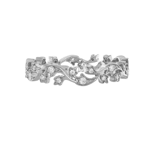 Sethi Couture Stackable Ivy White Diamond Band