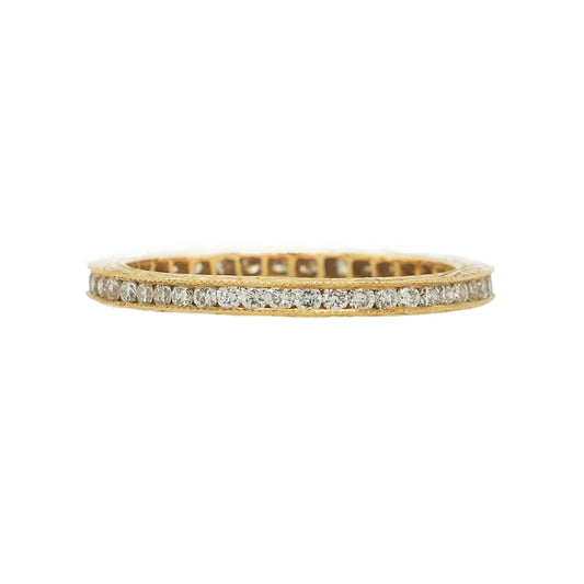 Sethi Couture Stackable Channel White Diamond Ring