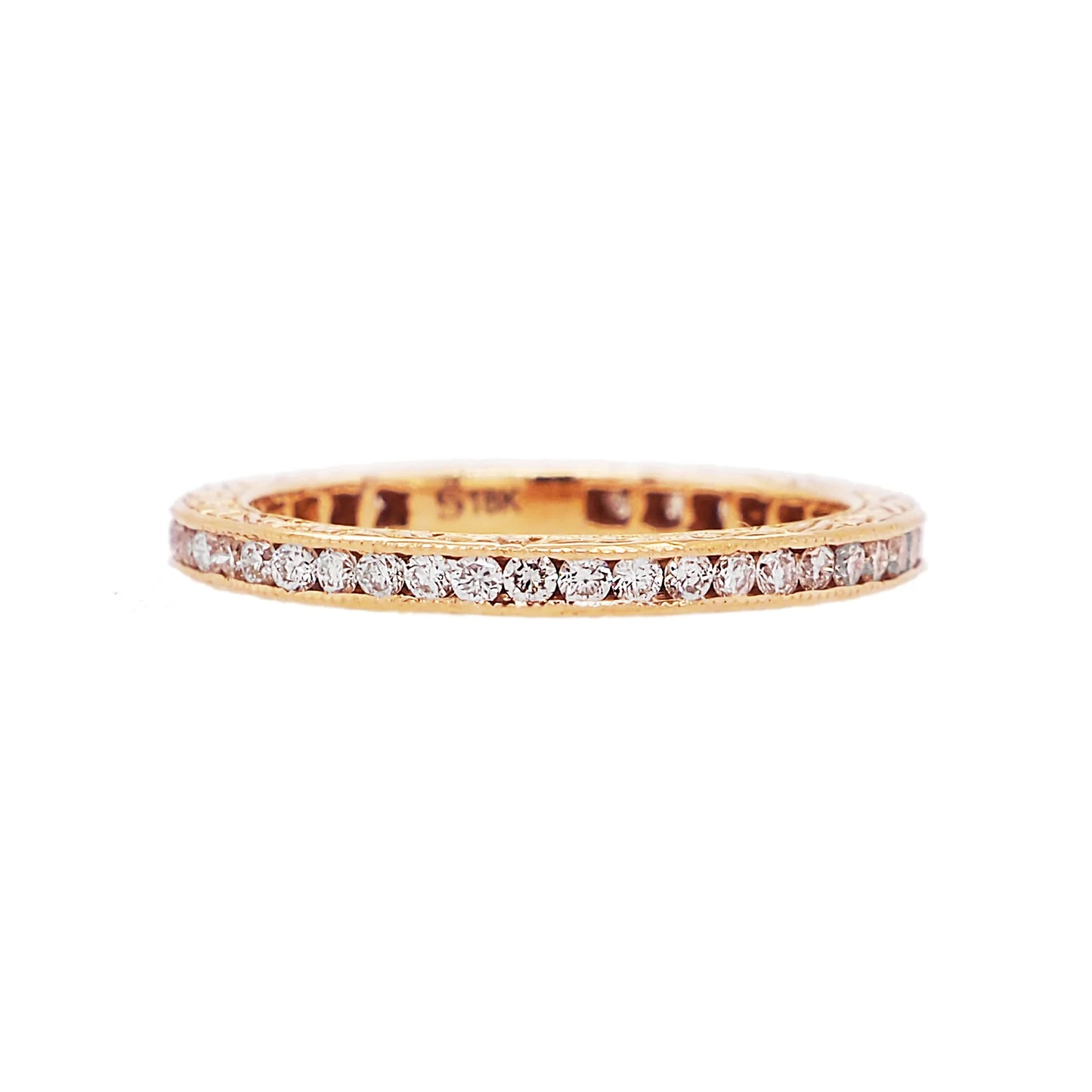 Sethi Couture Stackable Channel White Diamond Ring