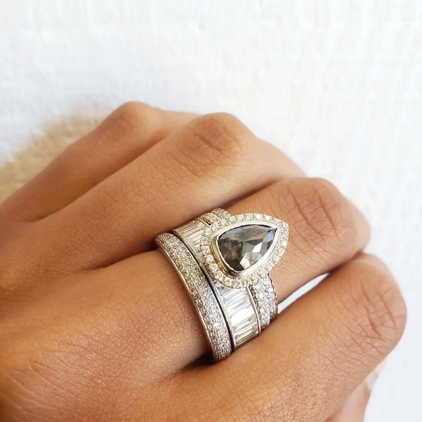 Sethi Couture Stackable Diamond Pave Tire Ring