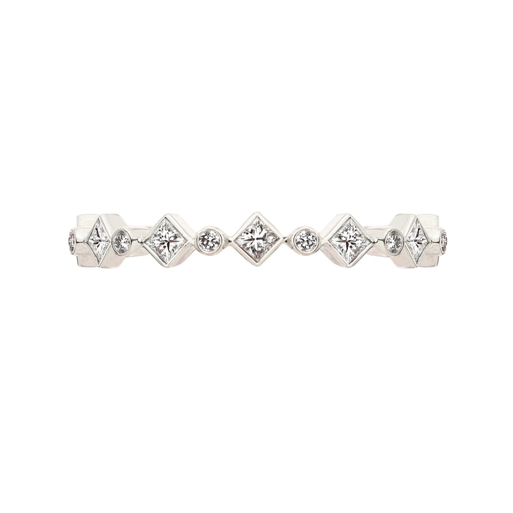 Sethi Couture Stackable Catherine White Diamond Band