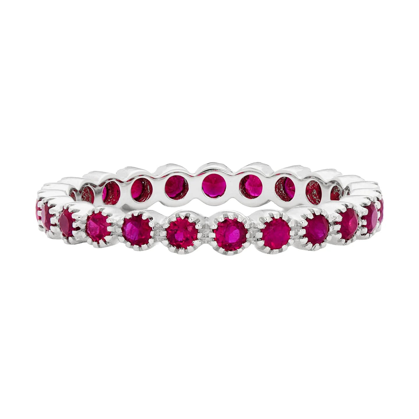 Sethi Couture Stackable Bezel Ruby Ring