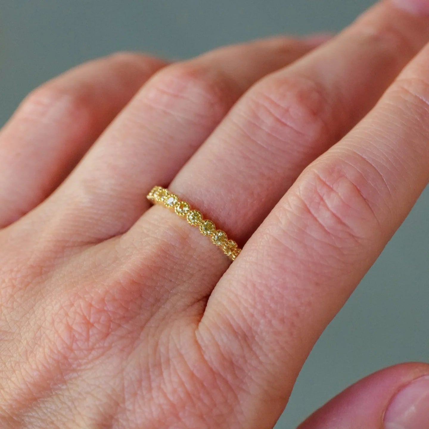 Sethi Couture Stackable Sapphire Bezel Band
