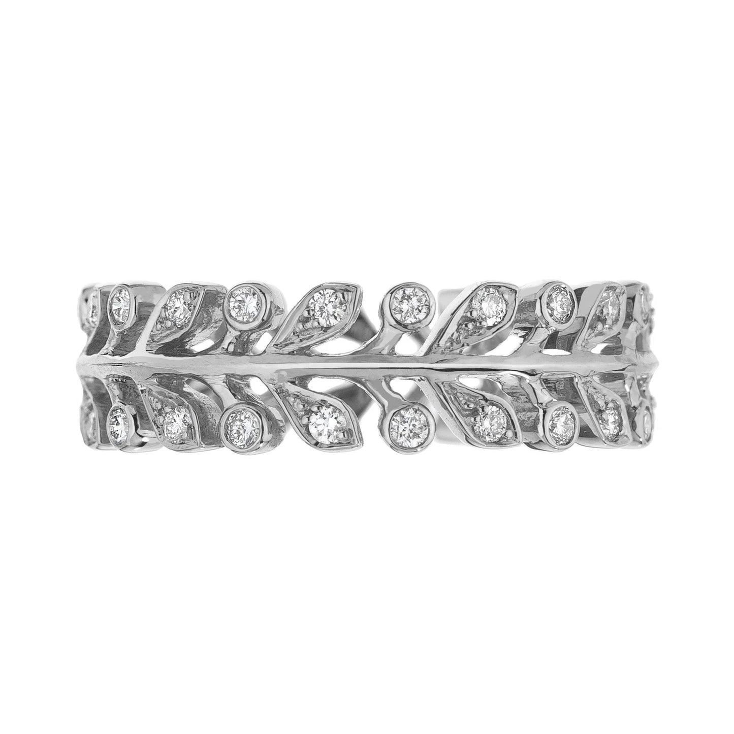 Sethi Couture Stackable Laurel White Diamond Band