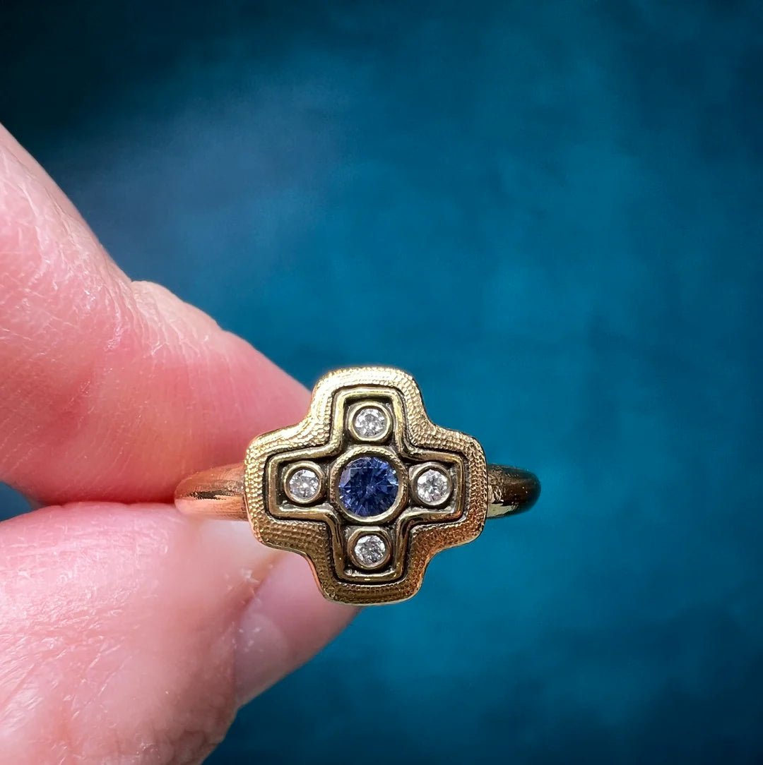 Alex Sepkus Little Cross Dome Ring