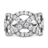Intertwining Diamond Right Hand Ring