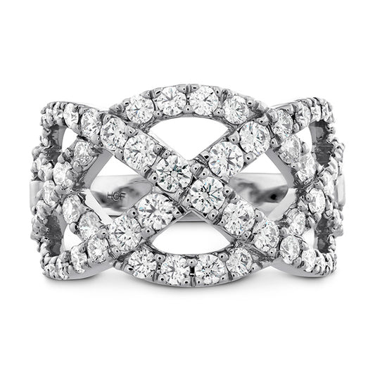 Intertwining Diamond Right Hand Ring