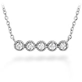 Liliana Milgrain Diamond Bar Necklace