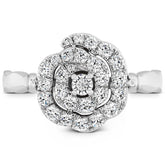 Lorelei Diamond and Ruby Floral Flip Ring