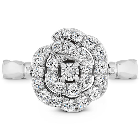 Lorelei Diamond and Ruby Floral Flip Ring