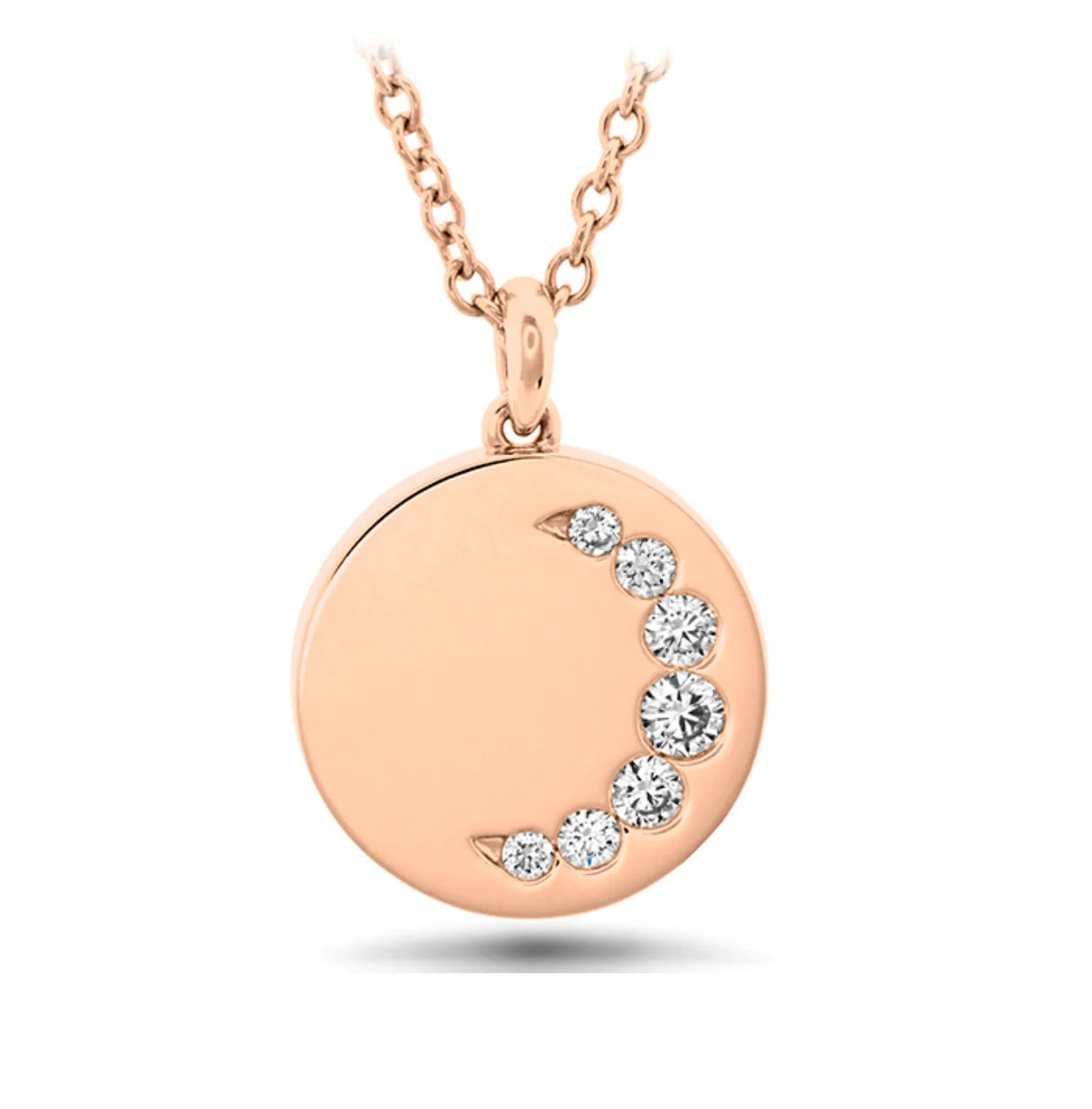 Mariposa Celestial Luna Crescent Medallion .12 ctw. Diamond Pendant