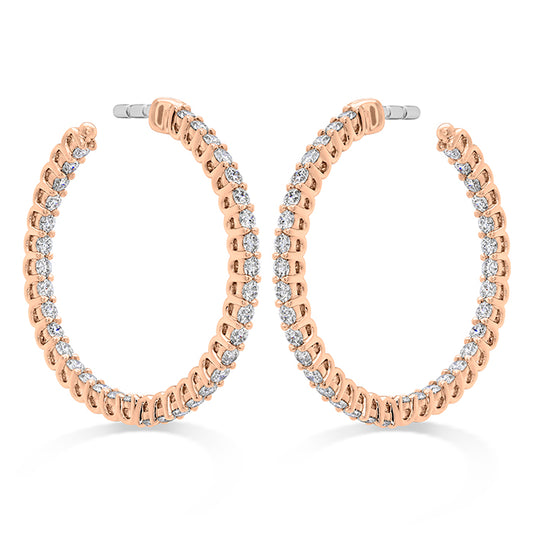 Signature Round Inside Out Hoop - Small