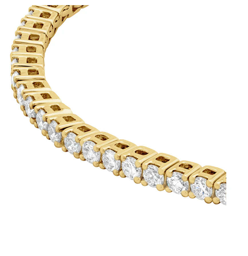 Mariposa Eternity Classic 4 Prong Line Bracelet 1.98 CTW 18k Yellow Gold