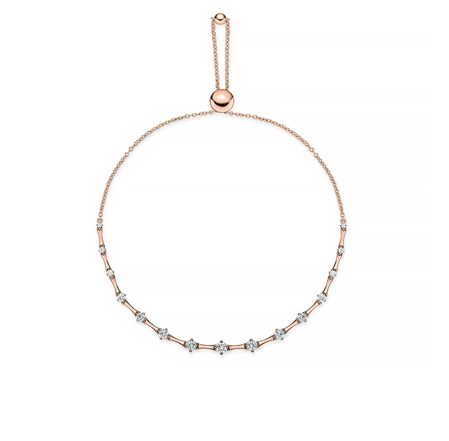 Mariposa Shooting Star .60ctw Diamond Bolo Bracelet in 18k Rose Gold