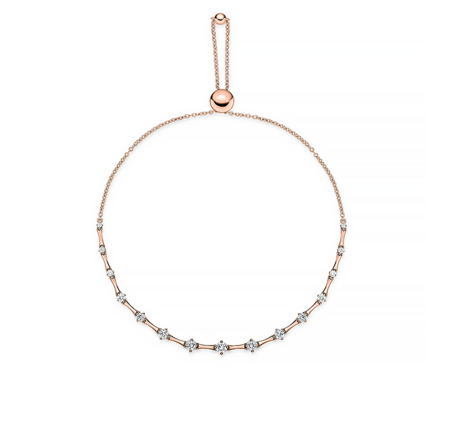Mariposa Shooting Star .60ctw Diamond Bolo Bracelet in 18k Rose Gold