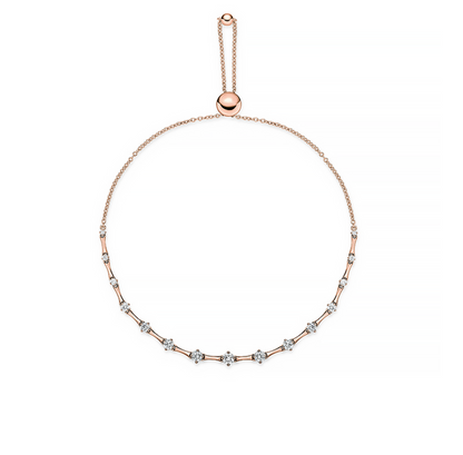 Mariposa Shooting Star .60ctw Diamond Bolo Bracelet in 18k Rose Gold