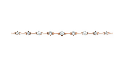 Mariposa Shooting Star .60ctw Diamond Bolo Bracelet in 18k Rose Gold