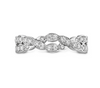 Lorelei Floral Diamond Double Twist Band