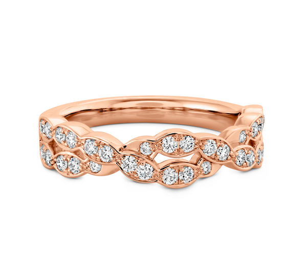 Lorelei Floral Diamond Double Twist Band